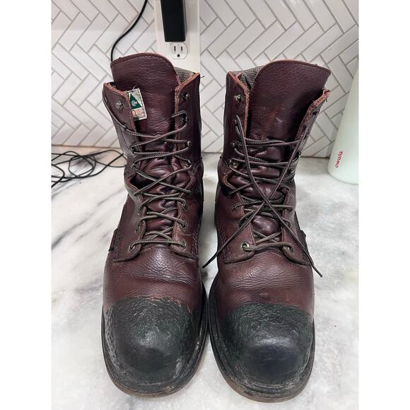 Red Wing 2414 Men’s 12B Gore-Tex Steel Toe EH Work Boots USA Made Brown Leather - Picture 2 of 16